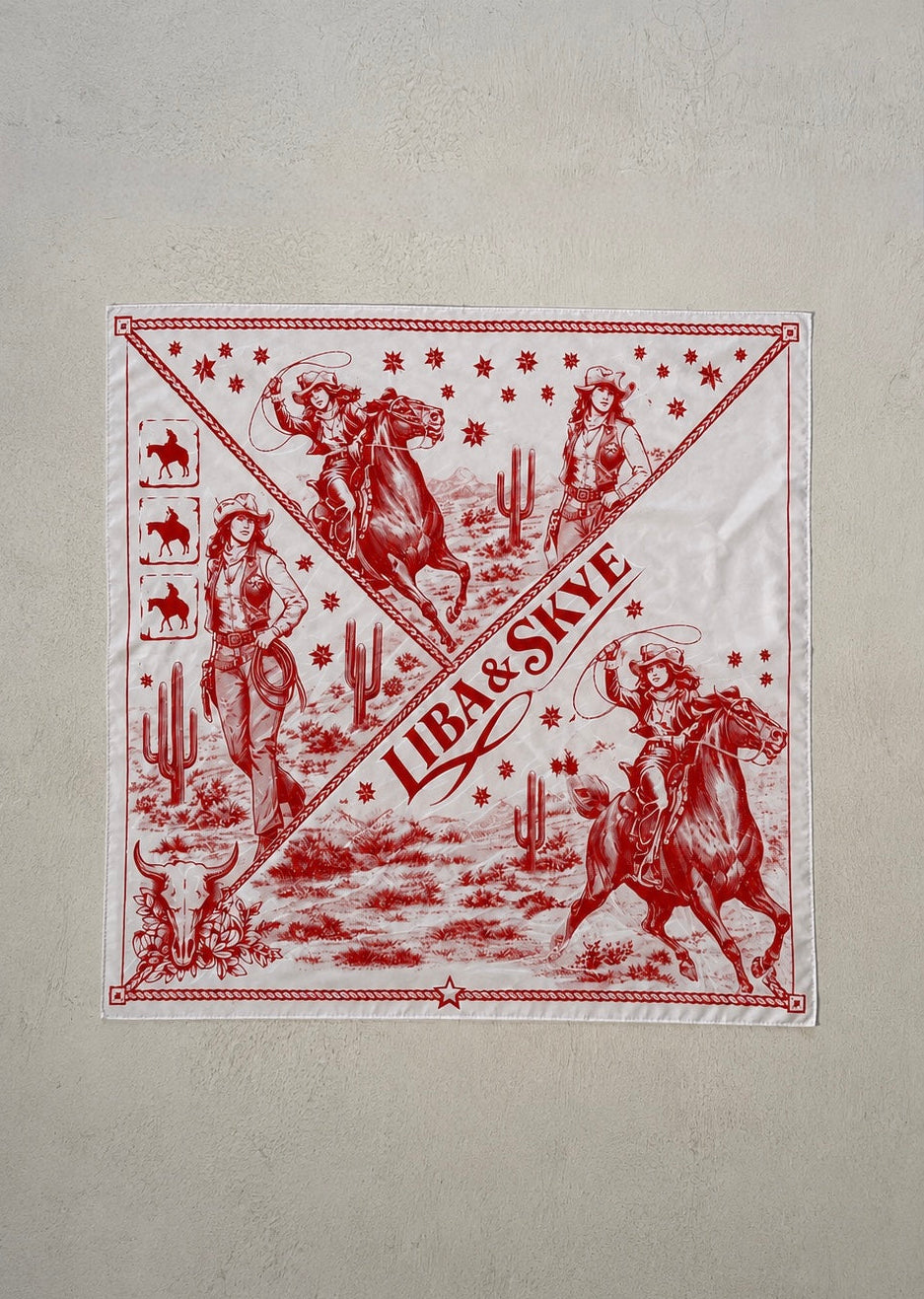 Red Western Bandana